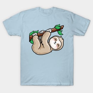 Kawaii Cute Climbing Sloth T-Shirt